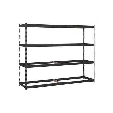 Rayonnage en métal anthracite 4 étagères 600 kgs dim.2000x1500x900mm sans vis