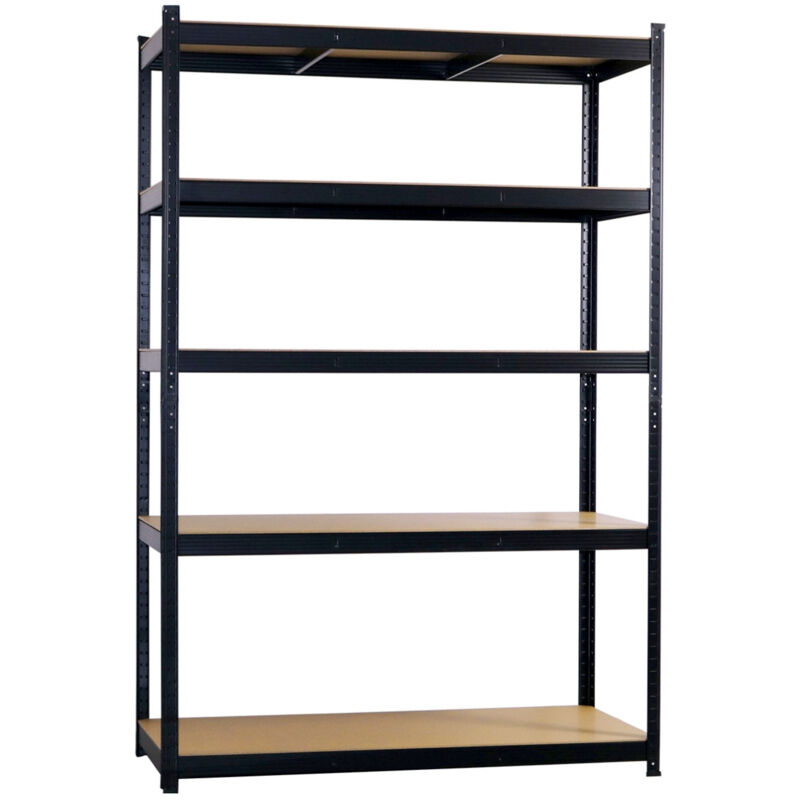 Rayonnage modulaire avec 5 étagères réglables 180x120x60cm 1250Kg O91