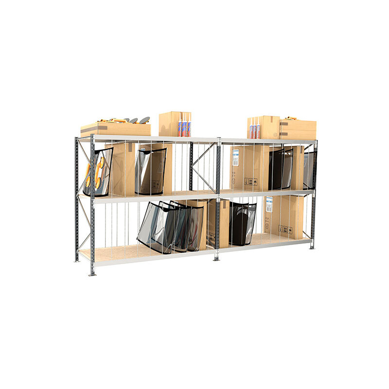 Rack 3 nivx pour éléments de carrosserie - Élément suivant - 2000x2000x1500mm - Utilisable uniquement avec un module de départ - RAYOPB/3N/2020/S