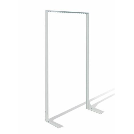 Rayonnage sur pieds un côté H2010xl1010xP400 mm non équipé gris clair, RAL 7035