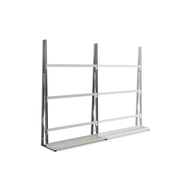 Matisère - Rayonnage vertical 1 cotés - Élément suivant - 2500x1800x760mm - Utilisable uniquement avec un module de départ - RAYOVERT/1C/1550/S