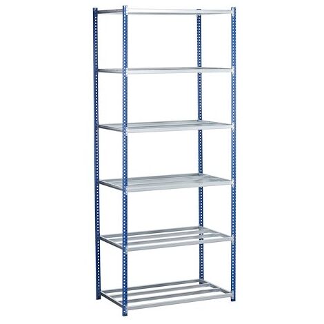 Rayonnages Industri’Pro départ 60 x 250 x 100 cm bleu - Maxiburo