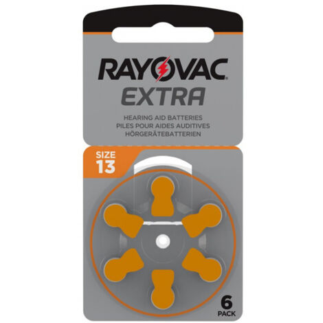 Rayovac Hörgerätebatterie Zinc Air, 13, 1.4V