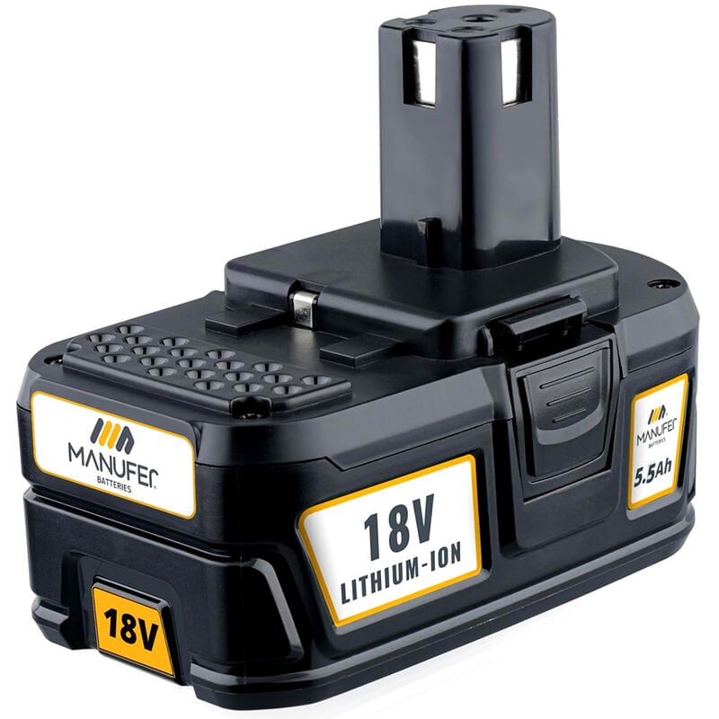 Pdstation - RB18L50 Batterie de remplacement pour Ryobi 18V one+ Batterie 18v 5.5Ah P108 P104 P102 Batterie Li-ion pour Ryobi BPL-1815 BPL-1820G