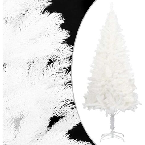 ?rbol artificial de Navidad con hojas realistas blanco 240 cm