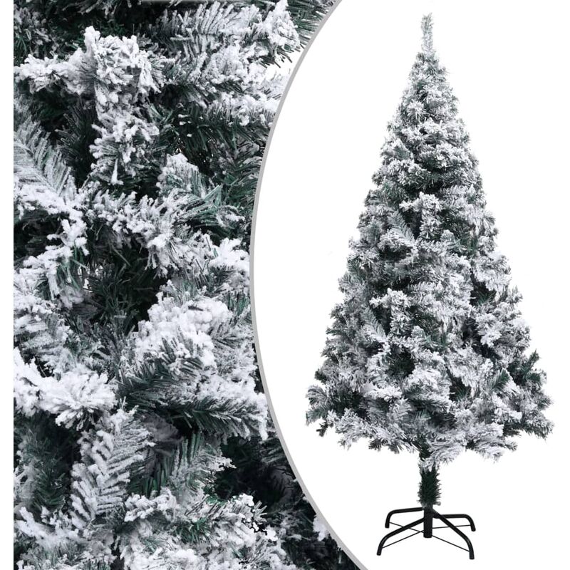 

Árbol de Navidad artificial con nieve PVC verde 150 cm - Verde