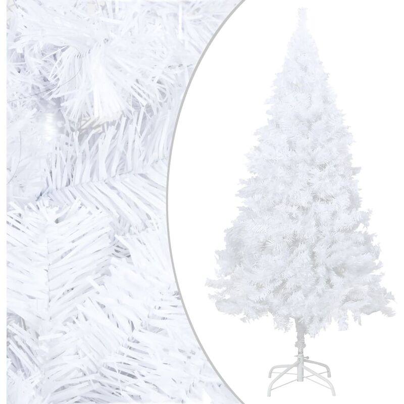

Árbol de Navidad artificial con ramas gruesas PVC blanco 150 cm - Blanco