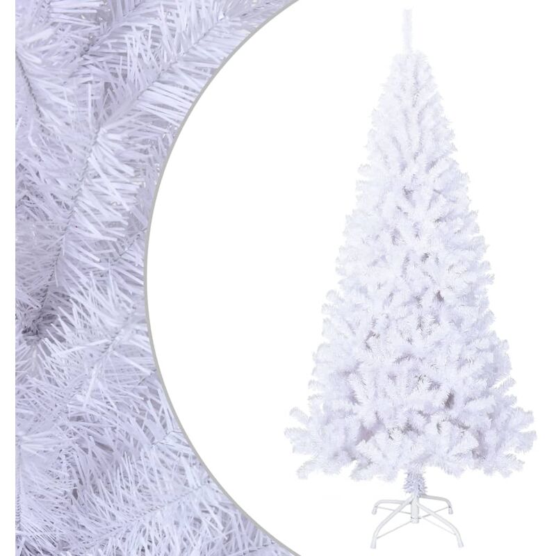 

Árbol de Navidad artificial con ramas gruesas PVC blanco 240 cm - Blanco