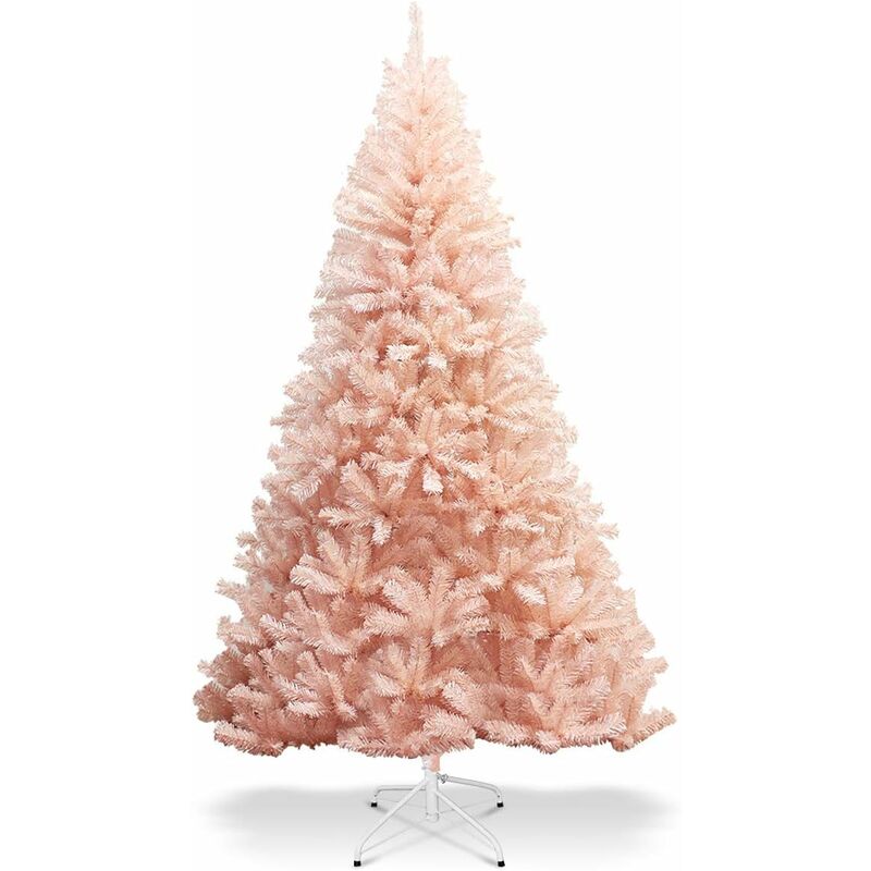 

Árbol de Navidad Artificial de 180cm Rosa Árbol de Navidad con Soporte de Metal y 617 Puntas de PVC Navidad Decoración