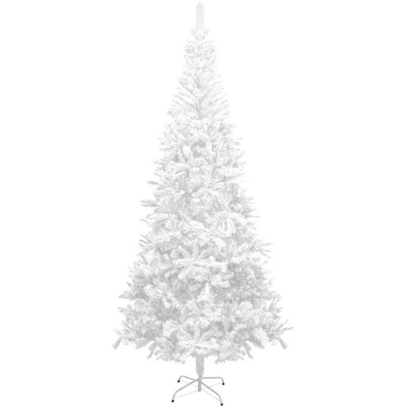 

Árbol de Navidad artificial L 240 cm blanco - Blanco