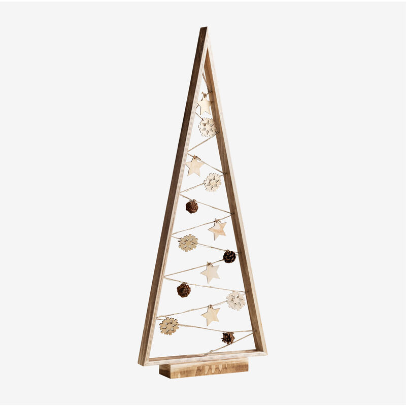 

Árbol de Navidad en Madera con Luces LED Niorb Style Natural - Sklum