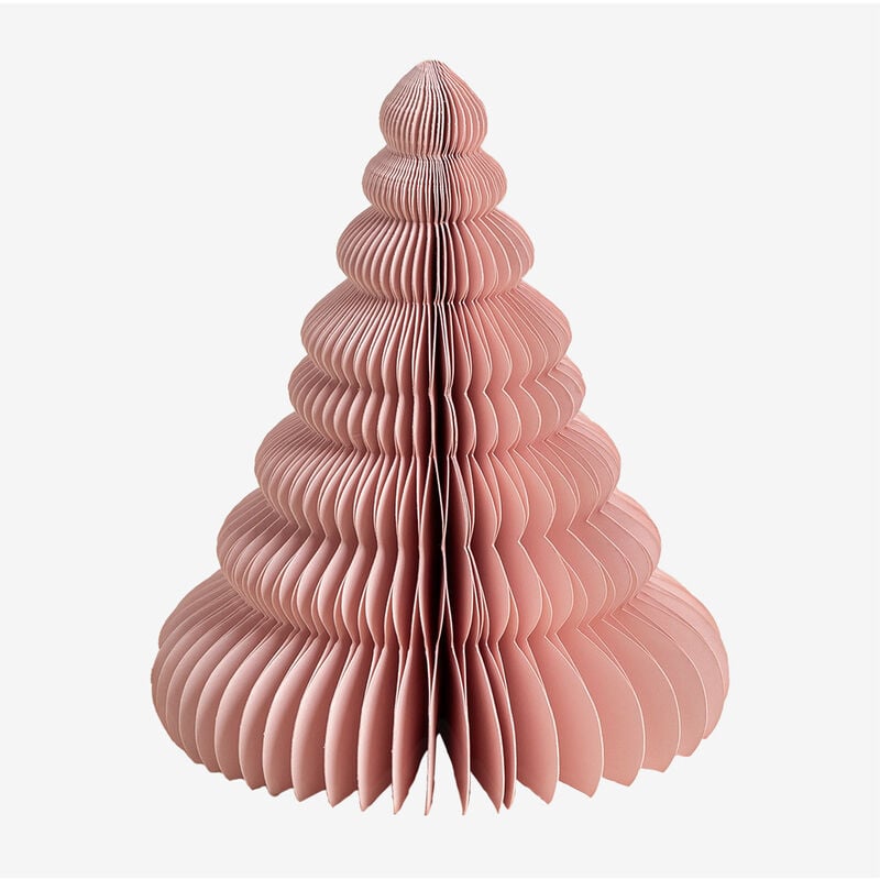 

Árbol de Navidad en Papel Noelle Rosa ↑15 cm - Sklum