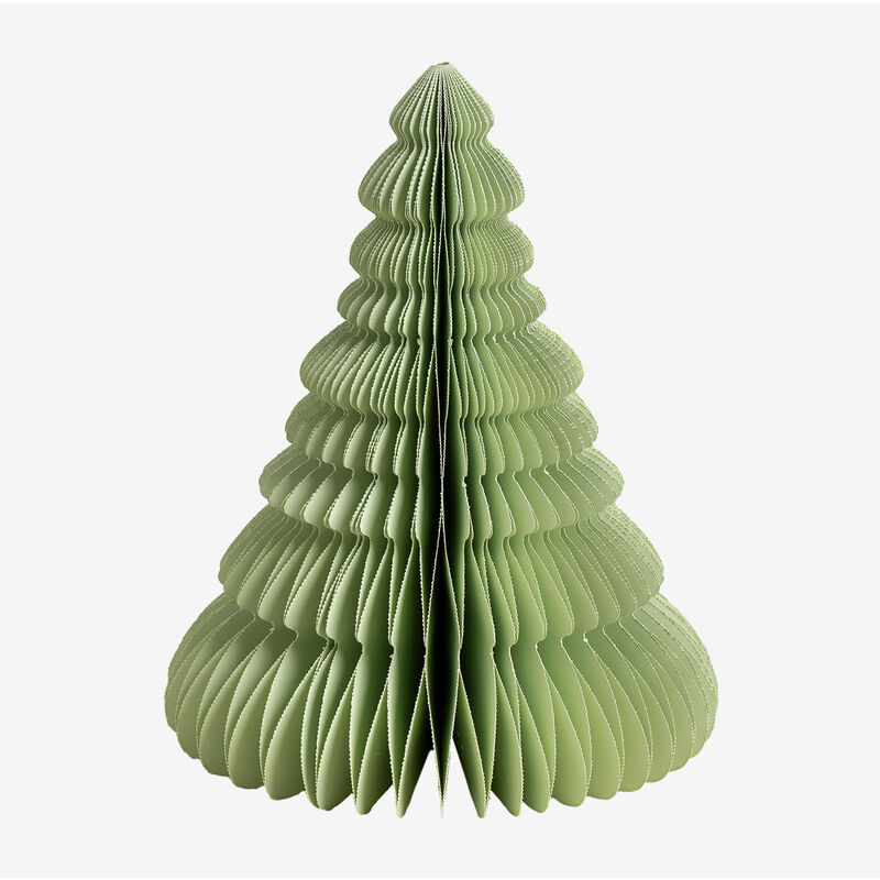 

Árbol de Navidad en Papel Noelle Verde Oliva ↑24 cm - Sklum