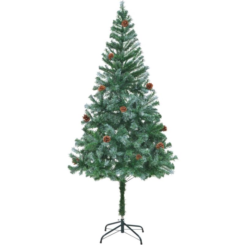 

Árbol de Navidad glaseado con piñas 180 cm - Verde