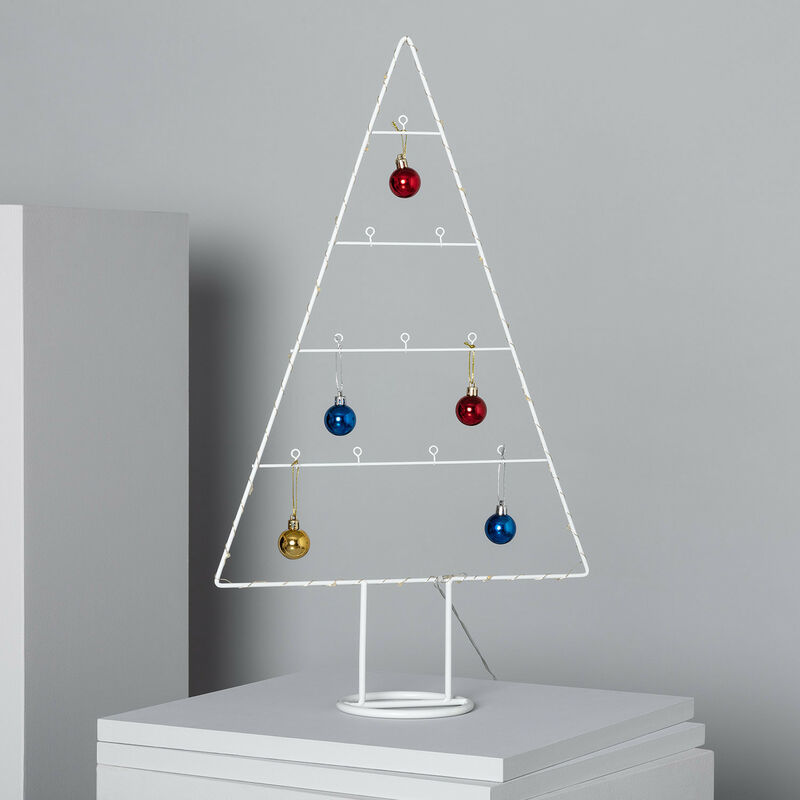 

Árbol de Navidad LED con Batería Blanco - Blanco