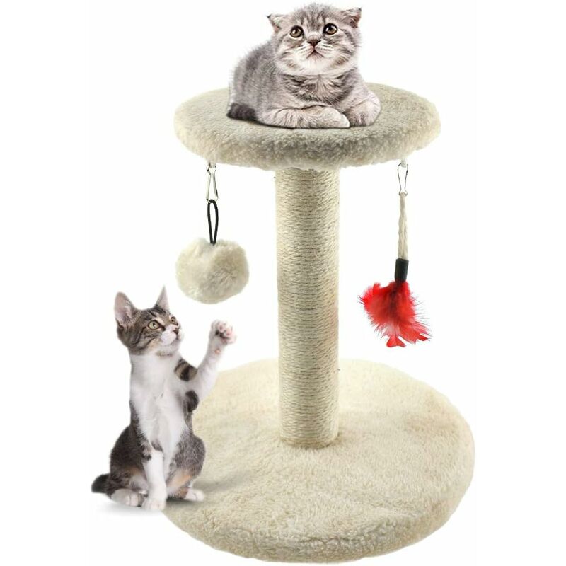 

Árbol para gatos, Poste rascador Poste rascador, Materiales protectores de sisal Juguete para gatos, Muebles redondos para gatos Mesa de centro de