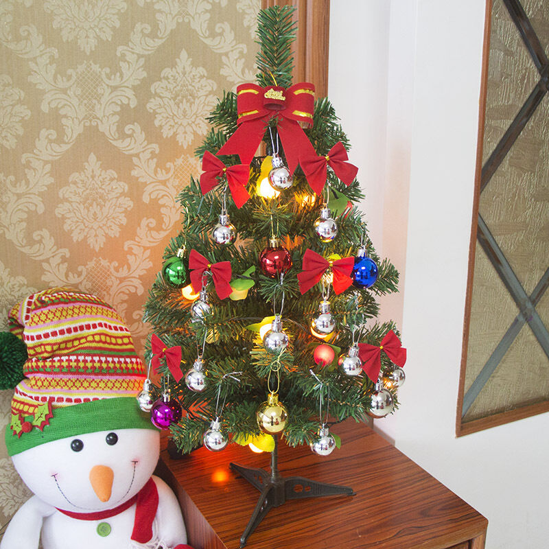 

Árboles de Navidad de 60 cm, mini abeto y adornos de abeto artificial para la decoración del hogar de la oficina de la mesa