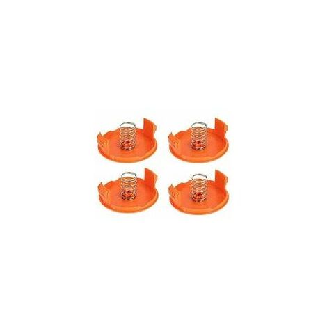 RC-100-P Cutting Spool Cover is Compatible with Black Decker Replacement Spool Cover (4 Spool Covers + 4 Springs)