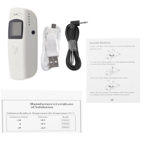 RC-4HC Mini-USB-Temperatur- und Feuchtigkeitsrekorder mit wiederverwendbarem externem Sensor