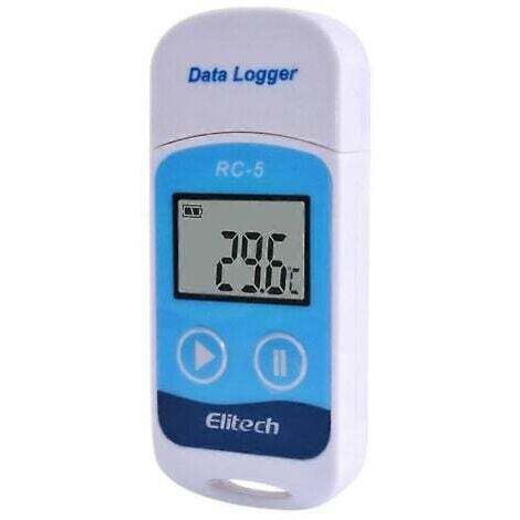 RC-5 High-precision digital USB temperature data logger, compatible with warehouses, laboratories and refrigerated transport
