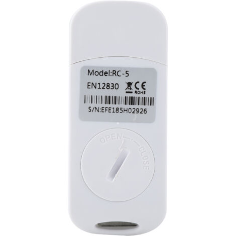 RC-5 Mini-Temperaturrekorder mit LCD-Display, internem Sensor, 32000 Datenpunkten, ABS, IP65