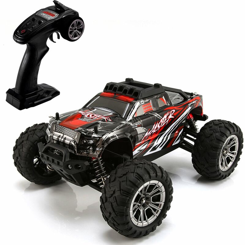 

RC Car 2.4GHz Off-Road Car 1/16 Racing Car Camion de control remoto de alta velocidad RTR a escala completa para ninos adultos,Multicolor, 3 pilas