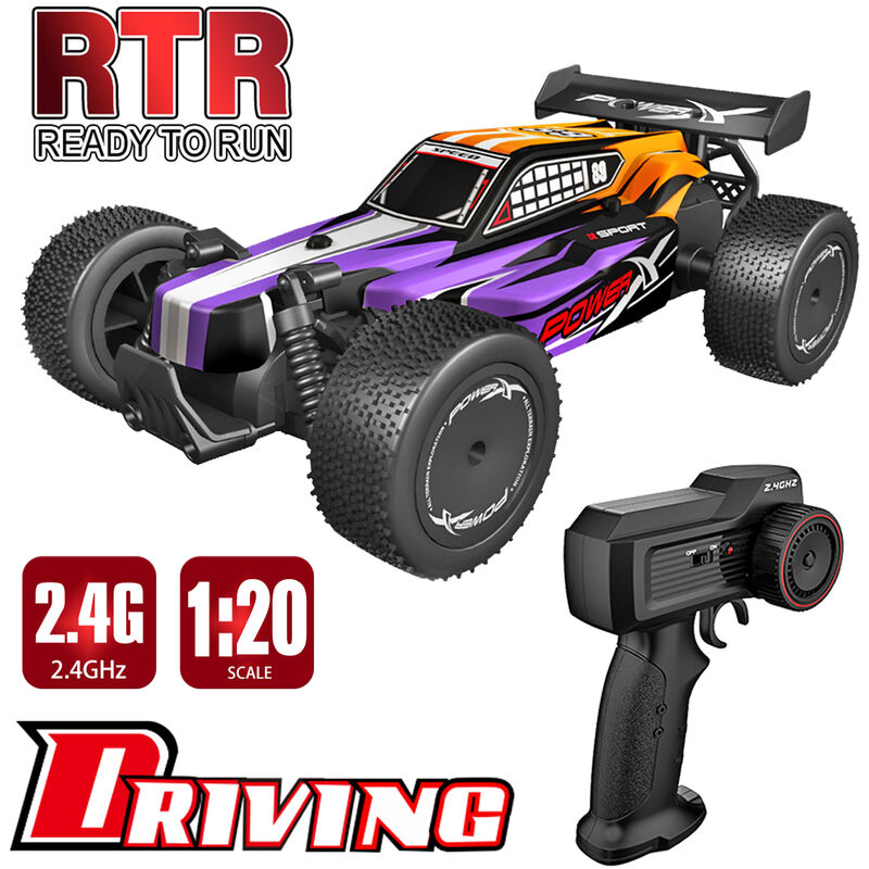 

RC Car 2.4GHz Off-Road Car 1/20 Racing Car Camion teledirigido RTR, Purpura