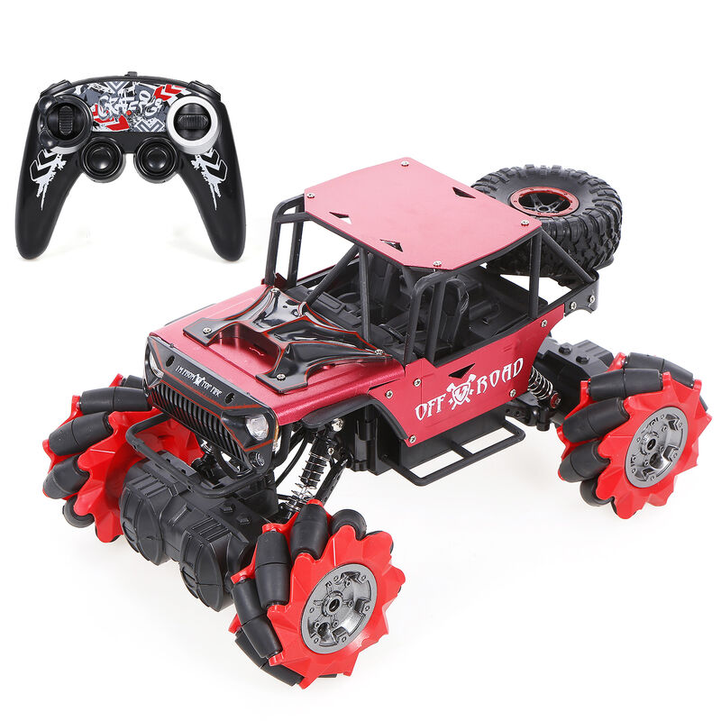 

RC Car Stunt Car Reloj de deriva giratorio Sensor de gestos Cuerpo de aleacion Escala 1/14 Camiones todoterreno con luces de cabeza 4WD 2.4Ghz para