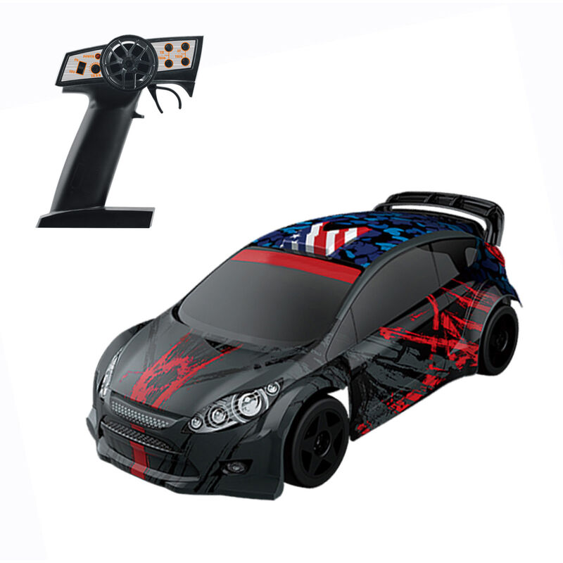 

RC Drift Car 1/24 RC Car 2.4GHz RC Race Car Alta velocidad Regalo para ninos RTR con sistema electronico de estabilidad,Negro, sin camara, 1 bateria