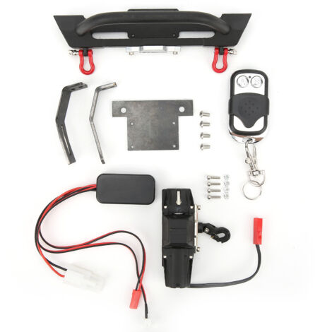 RC-Frontstoßstange mit elektrischer Seilwinde und Fernbedienung für Axial SCX-10 III Pickup