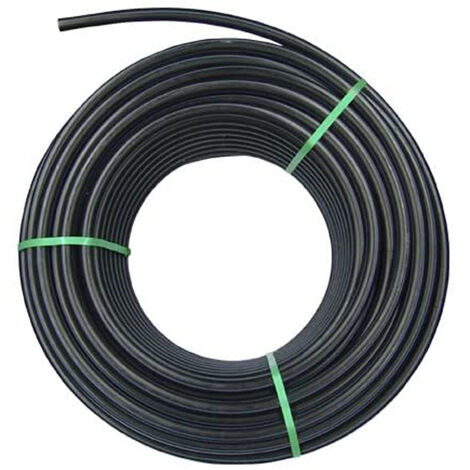 Rc Junter PE R254 Tubería de Polietileno agrícola, 25 mm, 4 Bar, Bobina de 100 Metros, Negro, 68.0x68.0x28.0 cm
