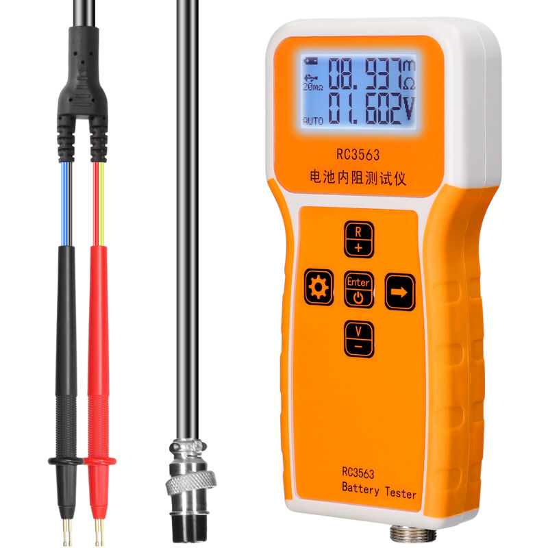 RC3563 200Ω 100V Testeur de tension de résistance interne de batterie portable portable Testeur de batterie à affichage à 3 chiffres Détecteur de