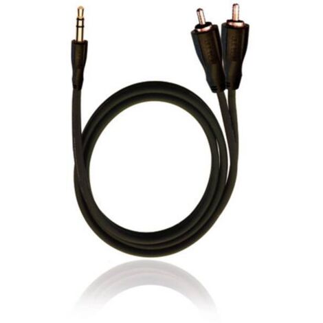 RCA D1C84012 Jack / RCA Audio Cavo [2x Spina RCA - 1x Spina jack da 3.5 mm] 0.50 m Nero