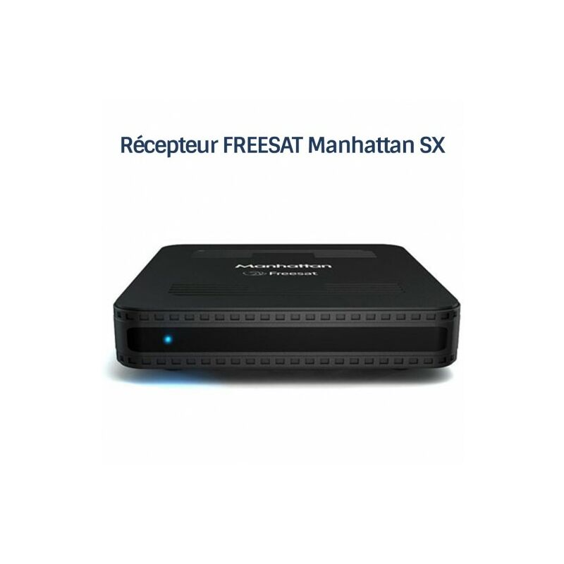 Récepteur décodeur satellite hd freesat Manhattan sx, 200 chaînes satellite anglaises, 13 chaînes hd anglaises, sans abonnement