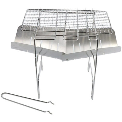 Rchaud pliable 3 pices brochette barbecue grill
