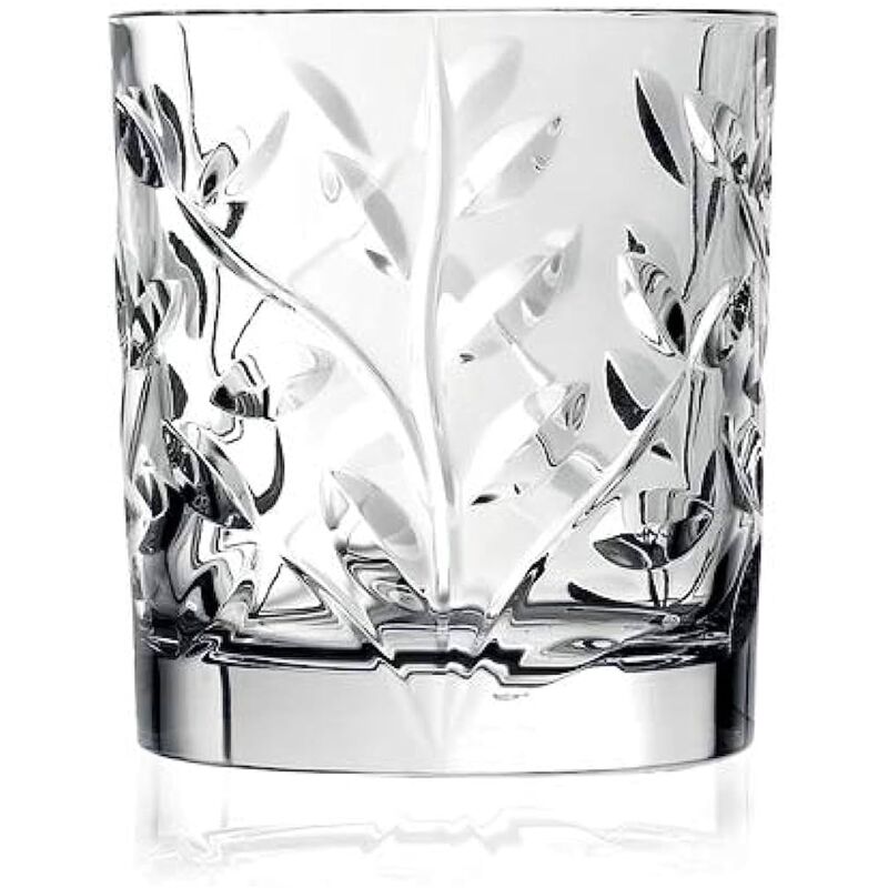 Image of RCR Cristalleria Italiana S.p.a. Linea Laurus Bicchieri da Acqua in Vetro Moderni Set 6 Bicchieri di Cristallo da 33 Cl