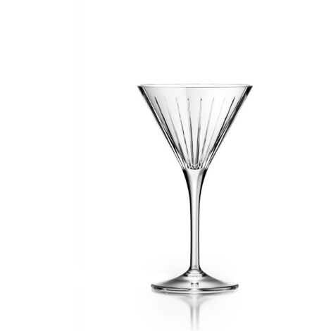 RCR Cristalleria Italiana Timeless - Set da 6 Calici Martini in Vetro