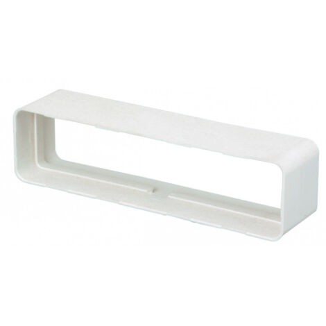 Rd 55x220 j - raccord droit rectangulaire plastique rigide avec joint 55 x 220 (460051)