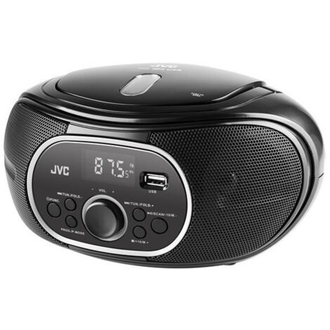 RD-E221B JVC Boombox schwarzer Radioplayer