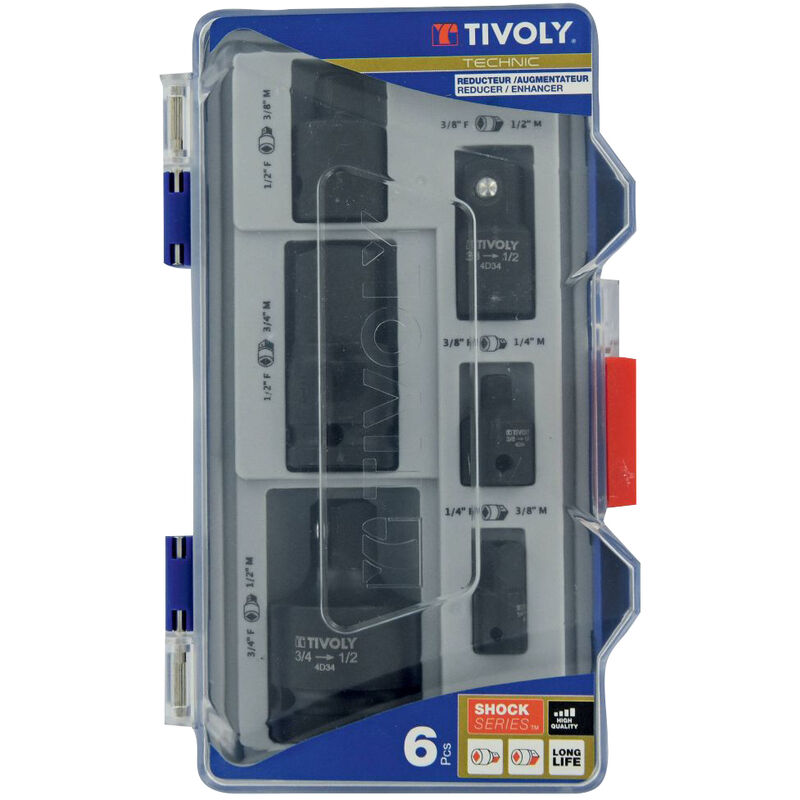 Tivoly - Coffret 6 pcs -Spécial réducteurs/augmentateurs à choc