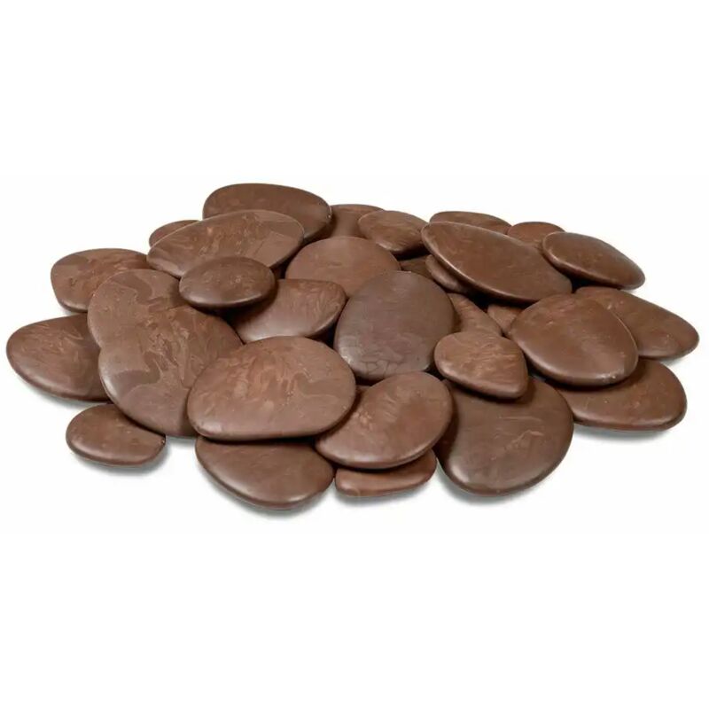 Re-Pebbles Confezione da 50 Sassi Decorativi Brown 50x25cm in Plastica Riciclata