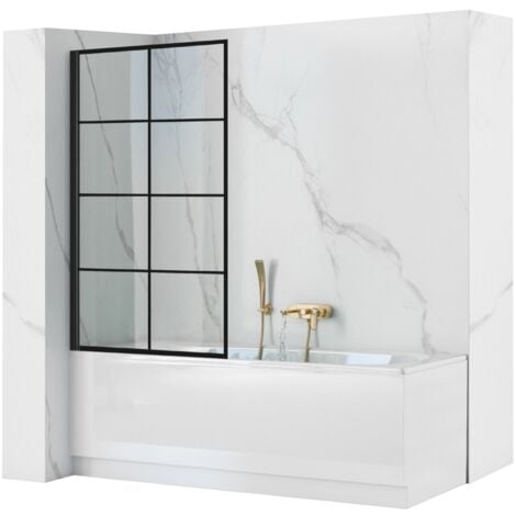 REA BADEWANNENAUFSATZ, FEST INSTALLIERT LAGOS-1 FIX 80 SCHWARZ