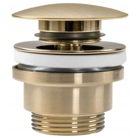 REA BRUSH GOLD UNIVERSAL CLICK-CLACK SINK PLUG