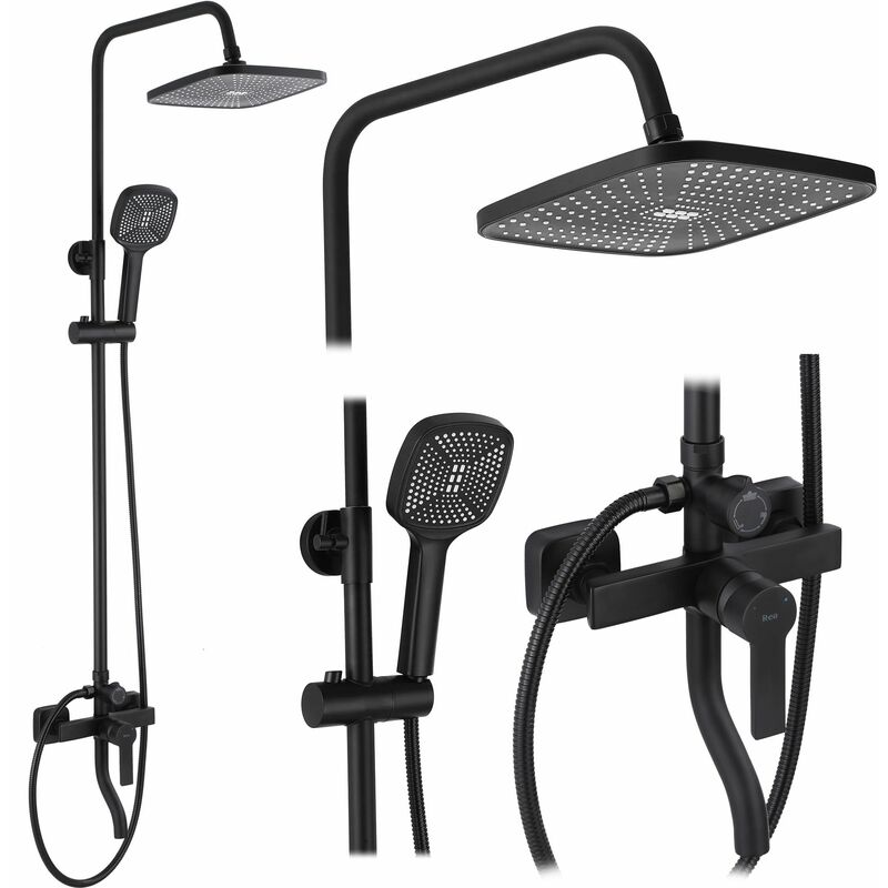 Rea - Duschgarnitur Argus Black Matt