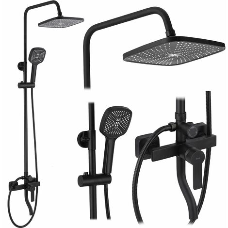 REA DUSCHGARNITUR ARGUS BLACK MATT