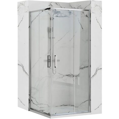 REA DUSCHKABINE PUNTO CHROM 90X90