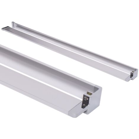 REA – Étagère pour paroi de douche Evo – Aluminium chromé – Fixation murale – Hauteur 1200mm – Rangement pratique pour salle de bains