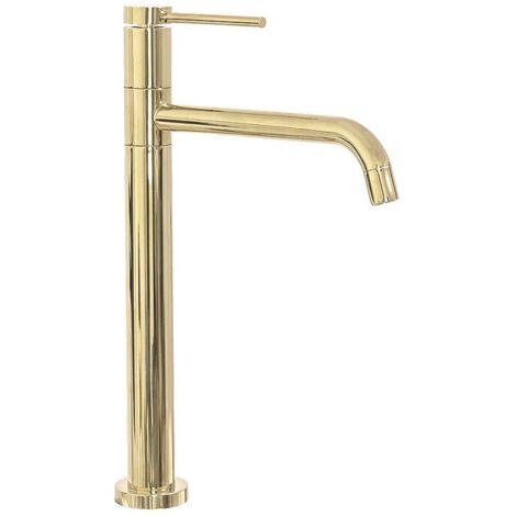 REA WASCHBECKENARMATUR LUGANO SLIM GOLD HOCH - Gold