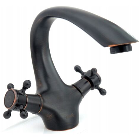 REA WASCHBECKENARMATUR RETRO OLD SCHWARZ