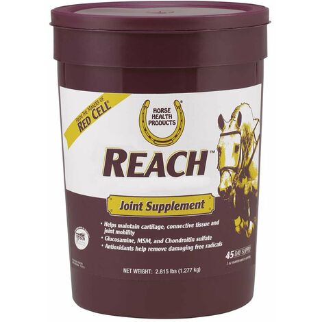 Reach Aliment complémentaire pour chevaux indiqué pour le bien-être du système ostéoarticulaire 1,277 kg